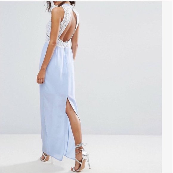 Lace Open Back Maxi Dress - Picture 3 of 4